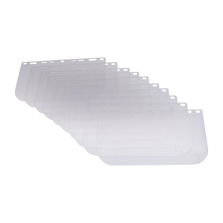 Walter Surface Technologies Clear Flat Visor 8x15, 5 PETG 0.60in/ 100-BOX FLV-0815060-100